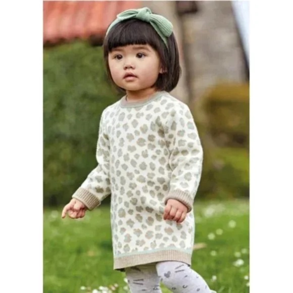 Mayoral Knit Leopard Dress (size 12M) NWT - Picture 1 of 8